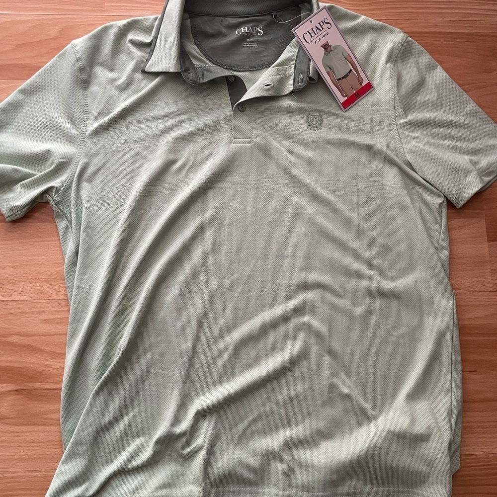 Chaps Men's Green Polo Shirt